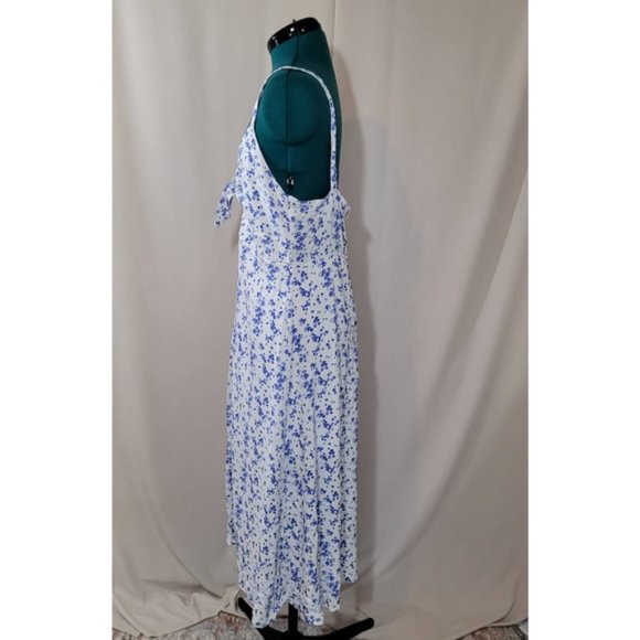 Forever 21 Blue Forget-Me-Not Flower Dress - Size Extra Large - Picture 2 of 8